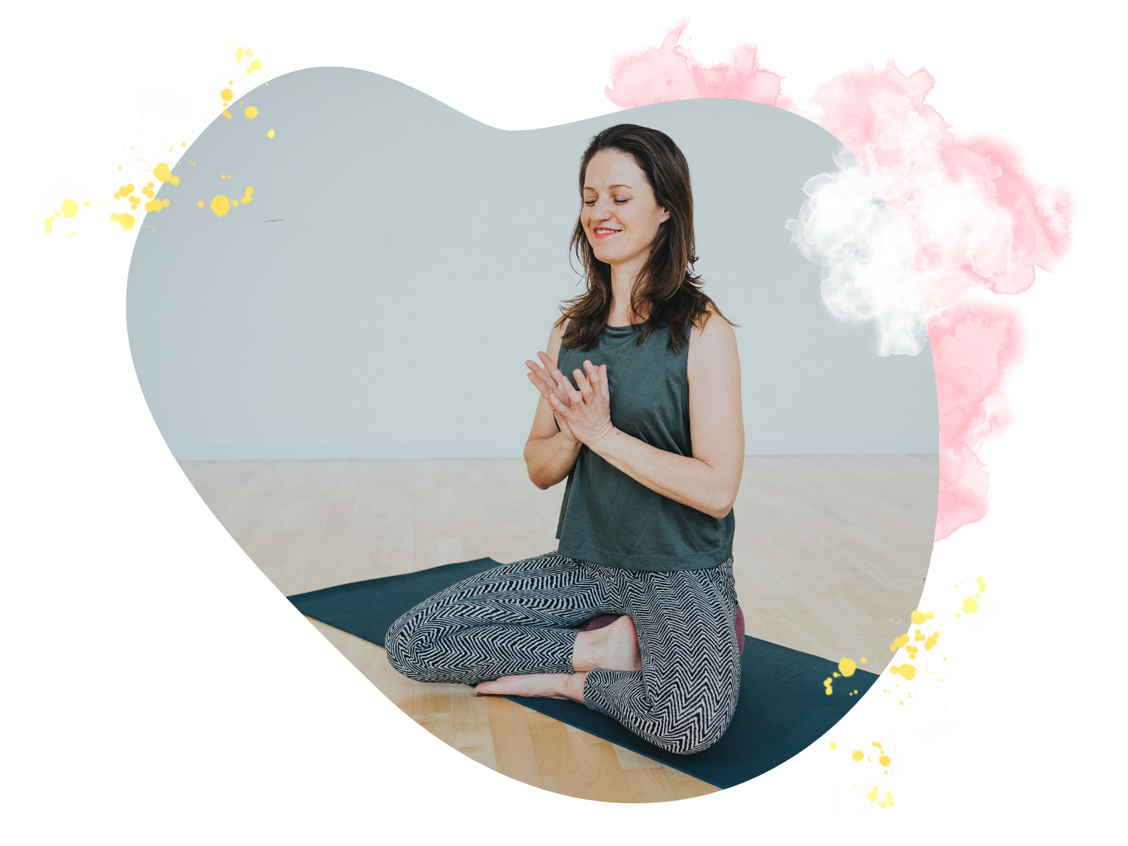 giusi pink meditate hands happy daily home